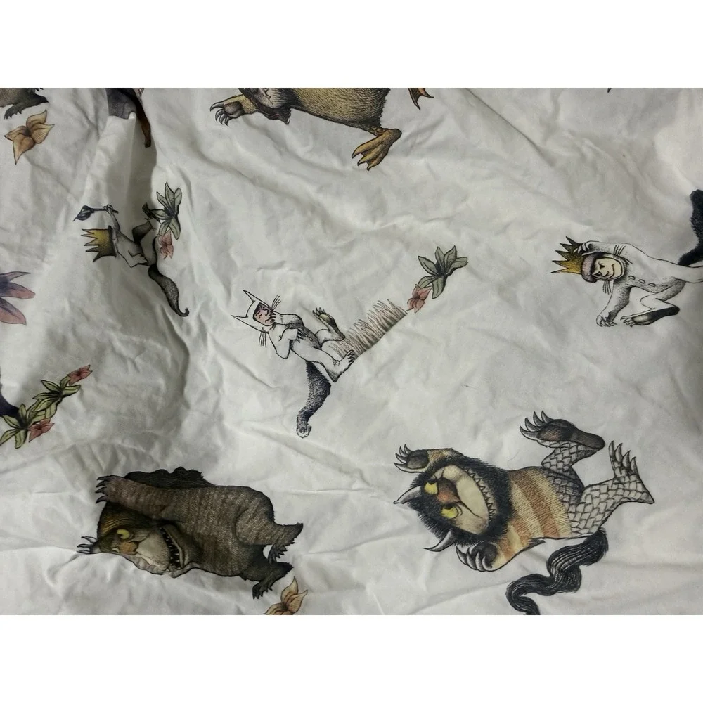 pottery barn kids twin fitted sheet where the wild things are Organic Cotton